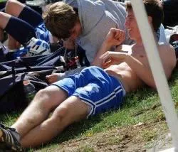 Too many girls running with no bra on gets me going