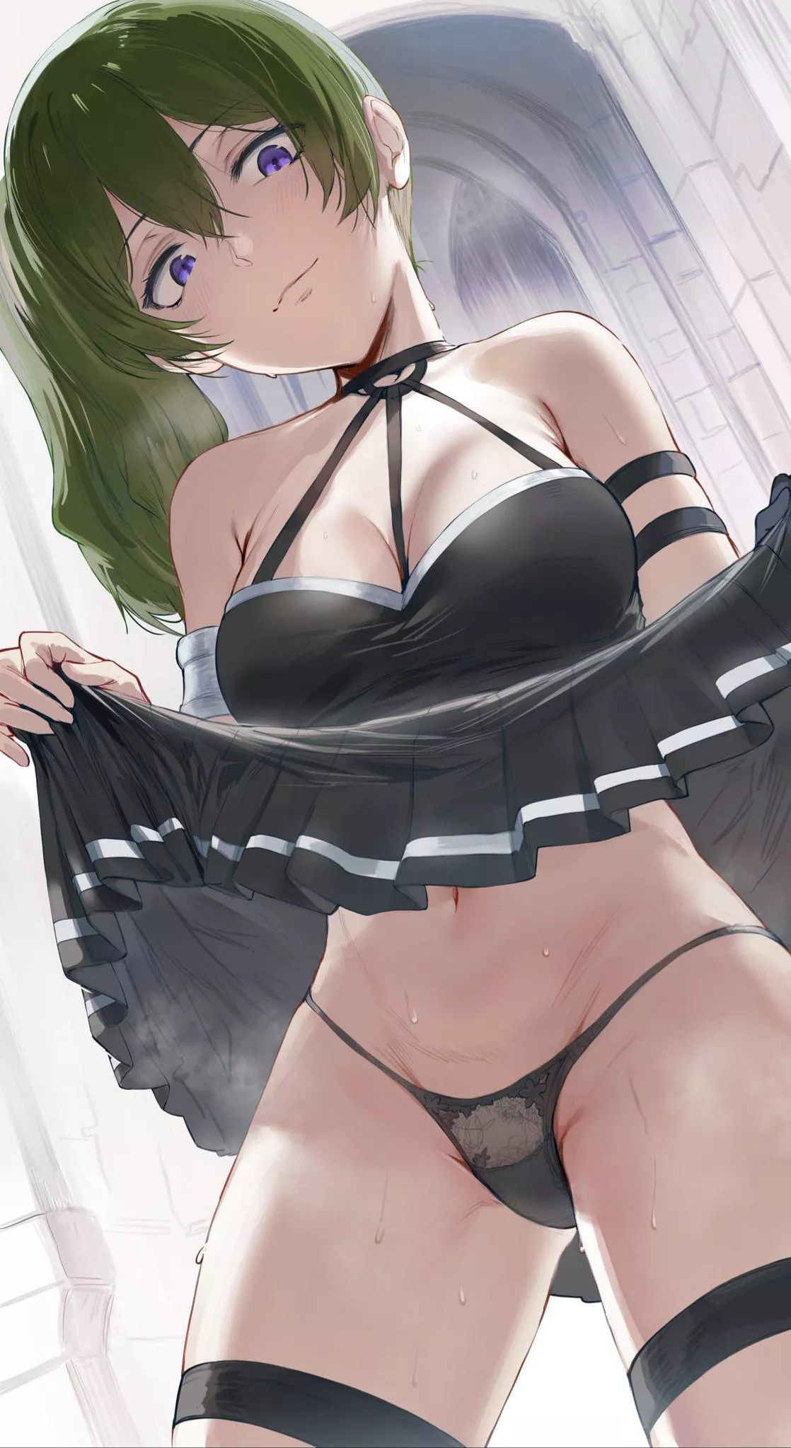 Ubel shows her pantsu to someone (Hews)