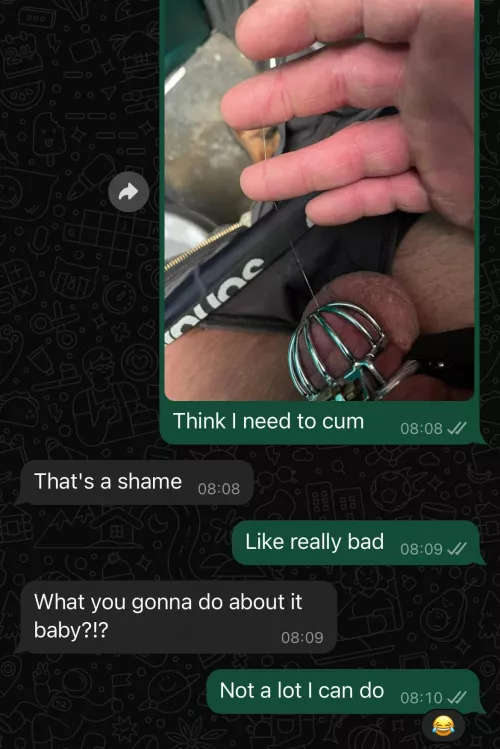 8 days in my new cage and leaking 