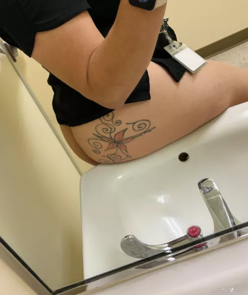 Feeling naughty during my shift 