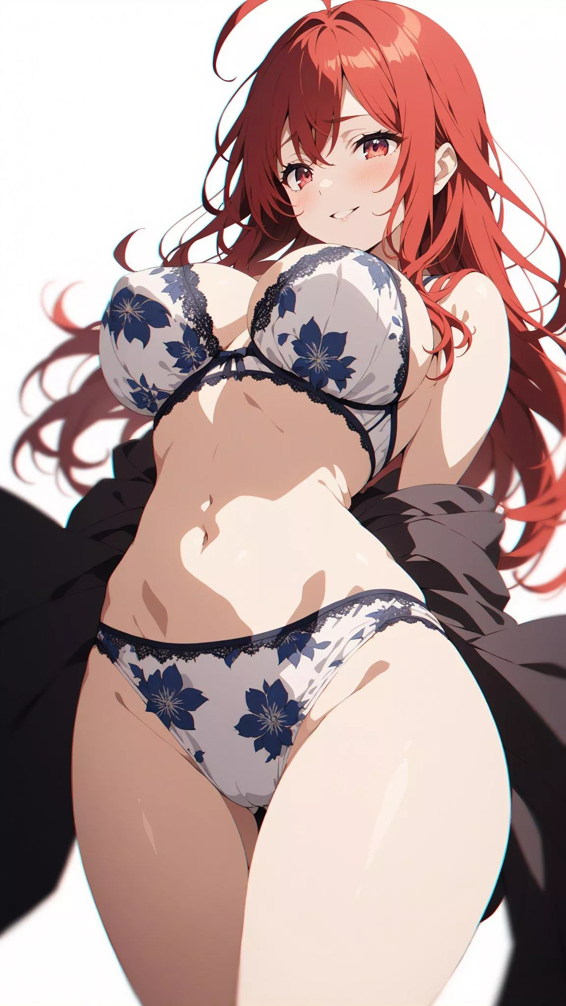 Flowery White Swimsuit 