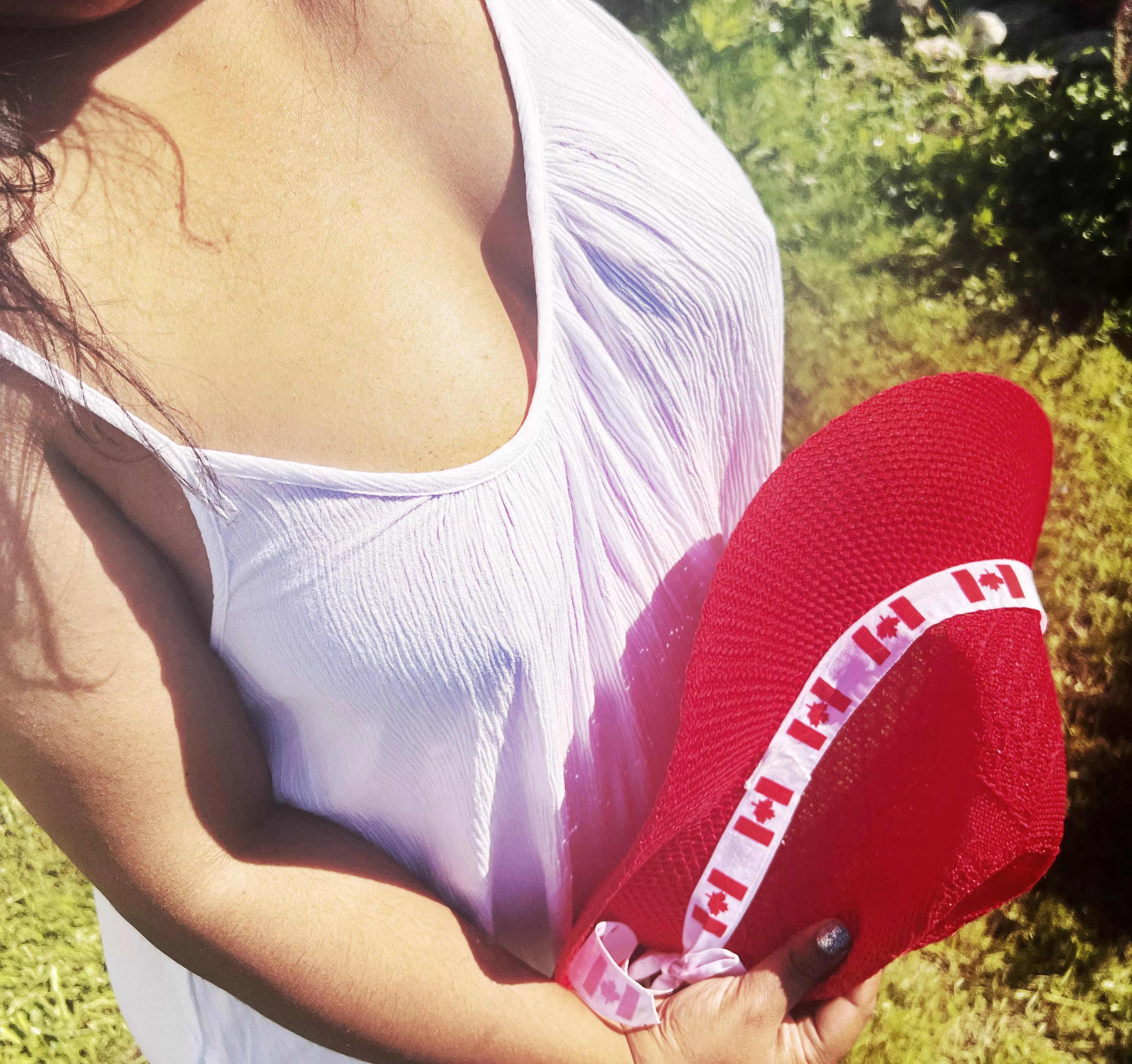 In my natural attire on Canada Day!