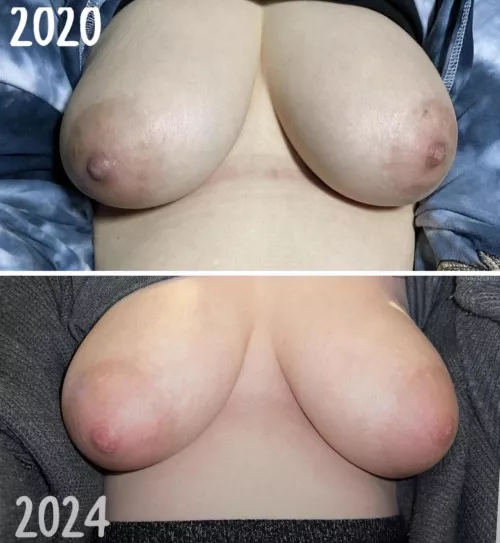 my tits are the most plump and supple they’ve ever been 😋