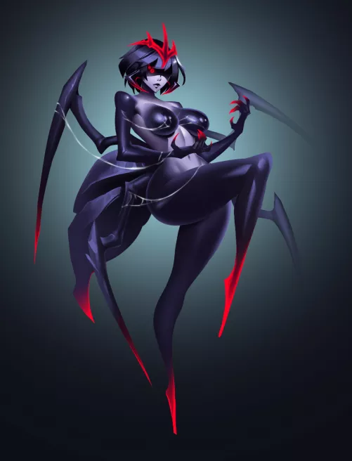  Spider Queen - there is animated sex scenes in latest version of our game [The Veil Chronicles: Nix University] 