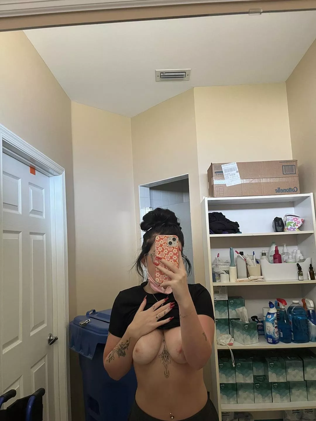 who wants my boobs in their face during a dental exam ?