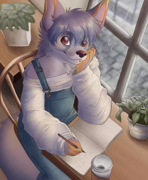 Cozy coffeeshop (art by me)