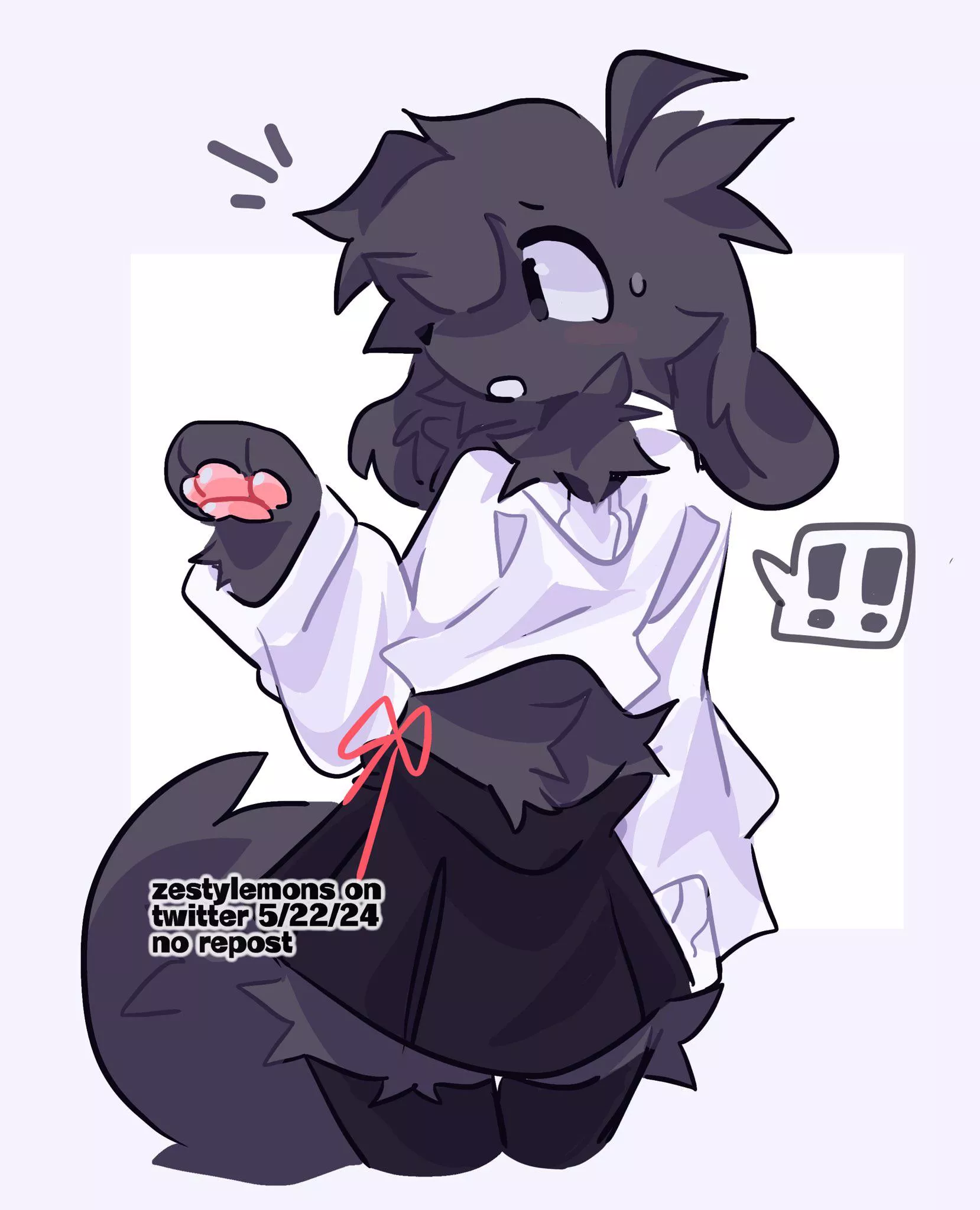 doggy! [ art by me @ zestylemonss on twitter ]