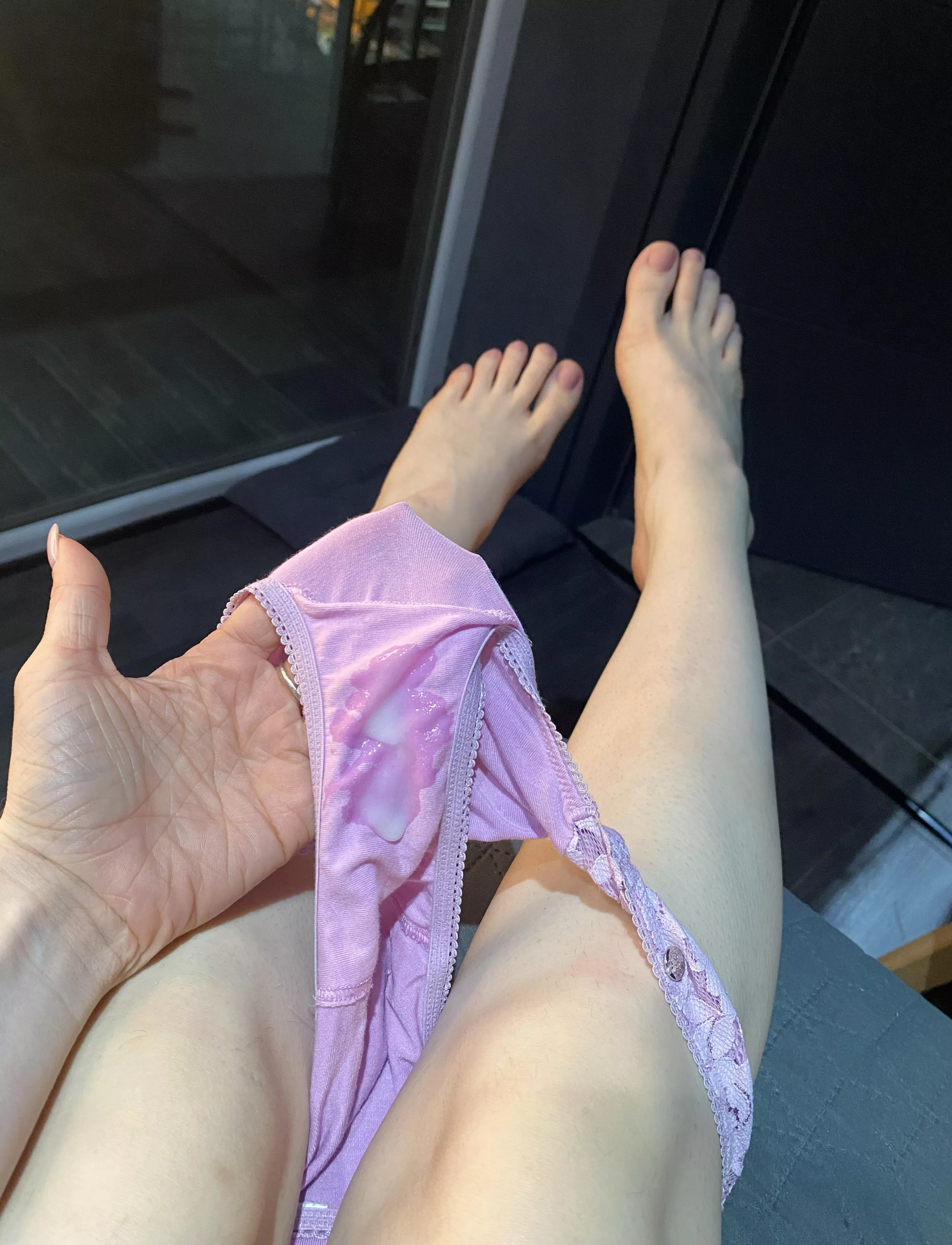 Got blasted with cum