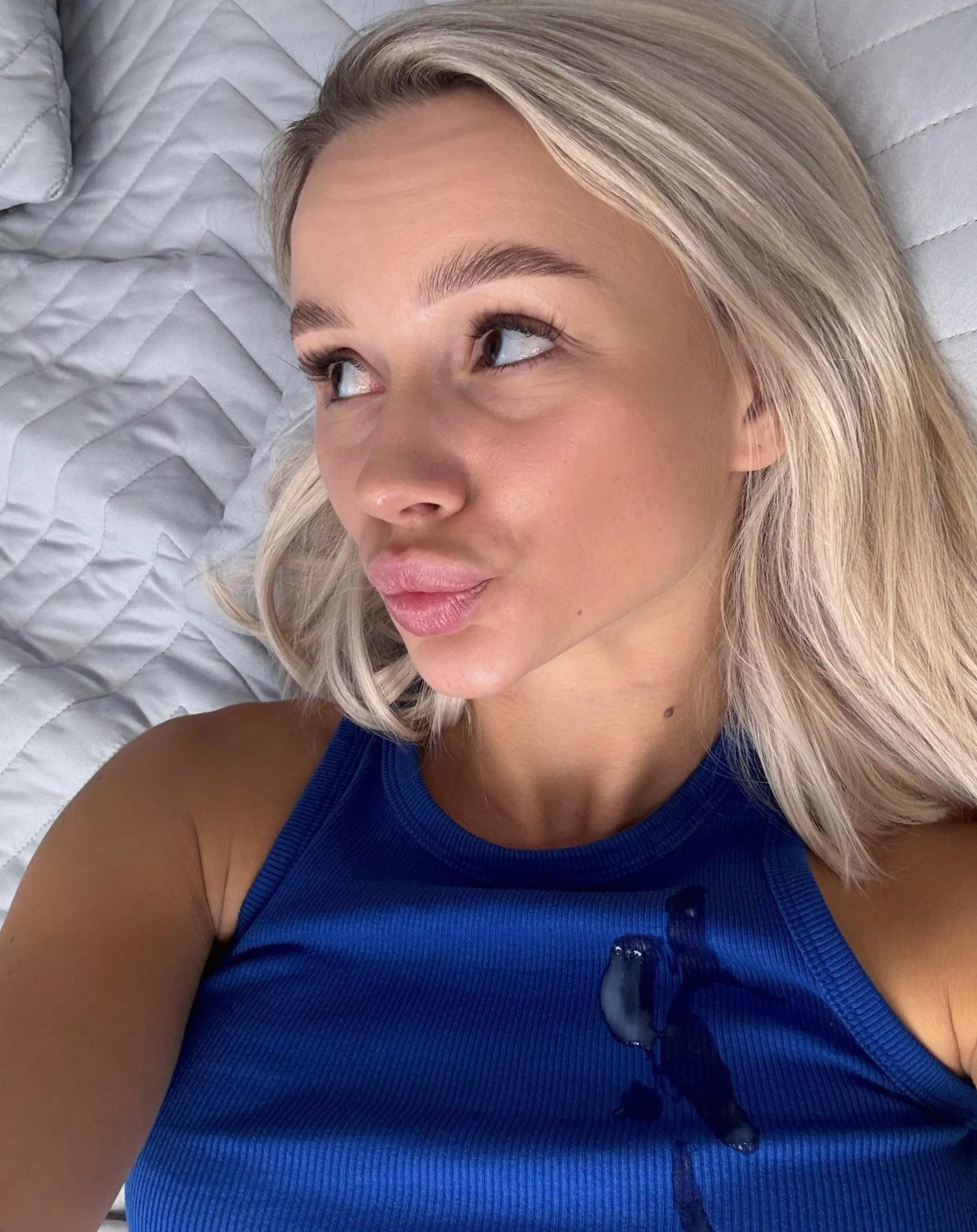 I wouldn't mind if you licked it off my clothes