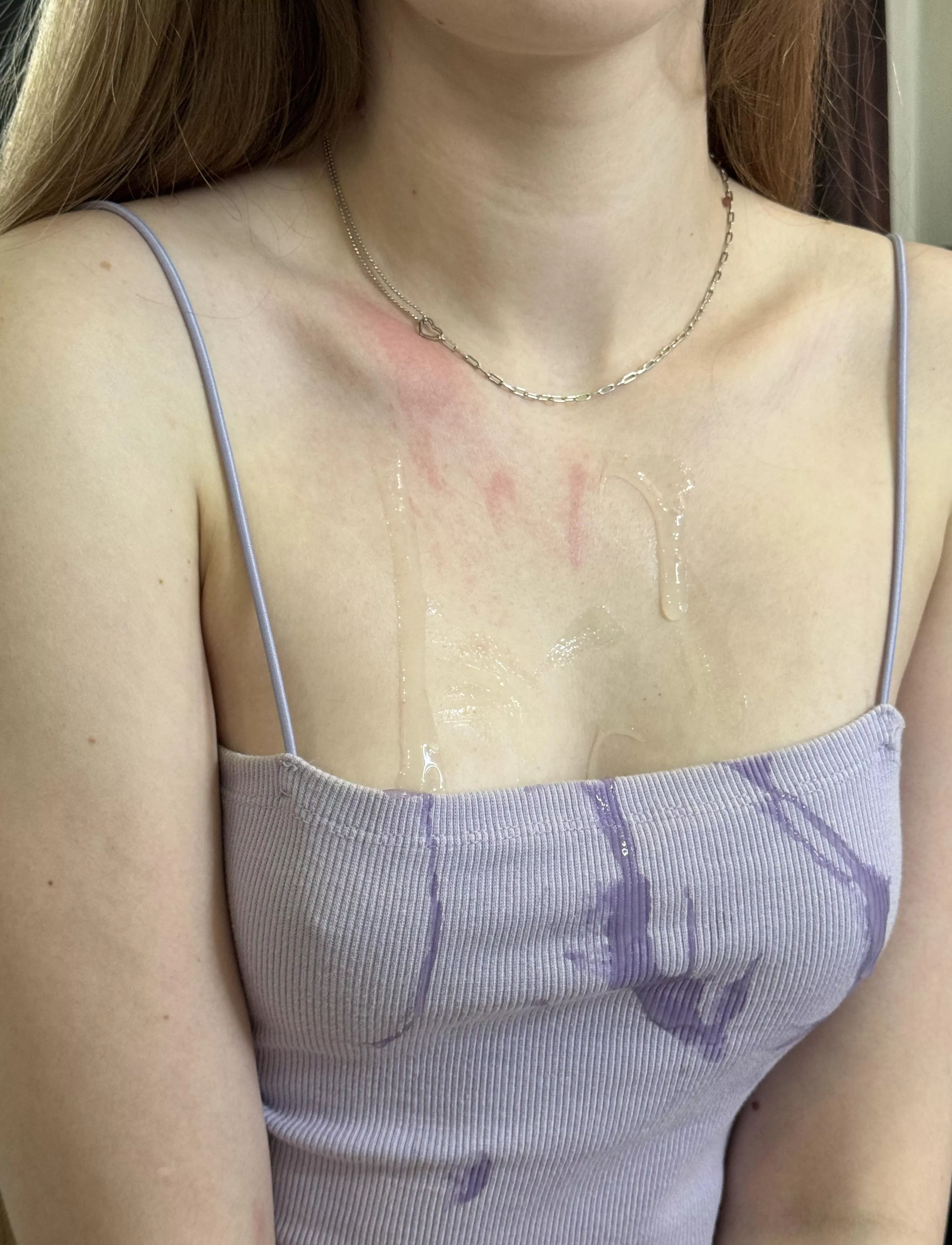 It's so nice to have cum dripping down between your tits