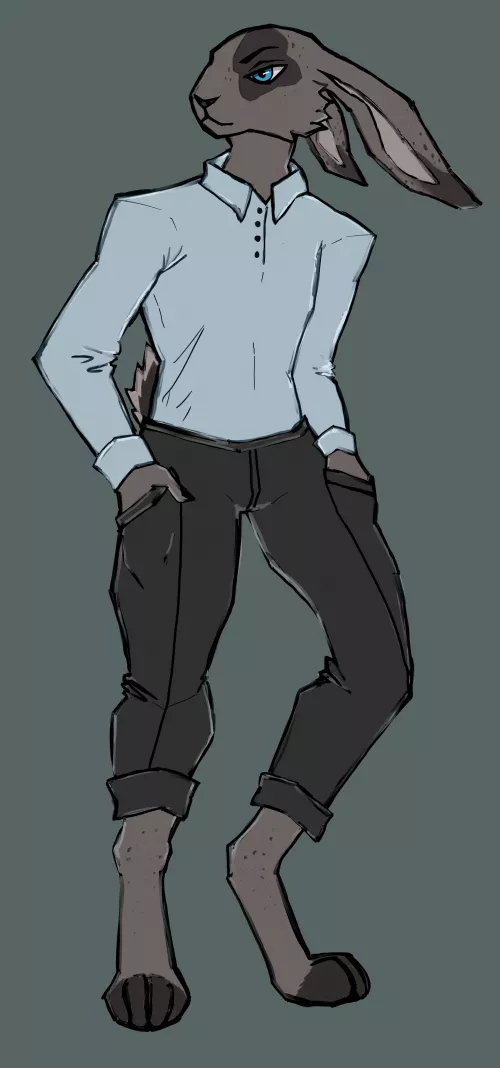 Modeling those designer casual cloths with a classic runway intensely disinterested expression. 🎨: peepdream on FA