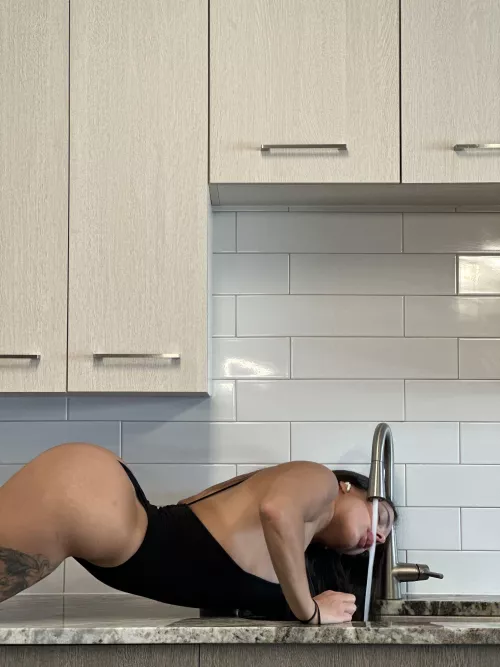 your kitty's thirsty, you have to take care of her today.