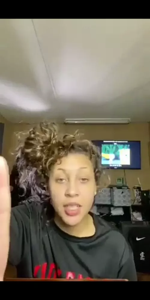 Anyone know her name or @???