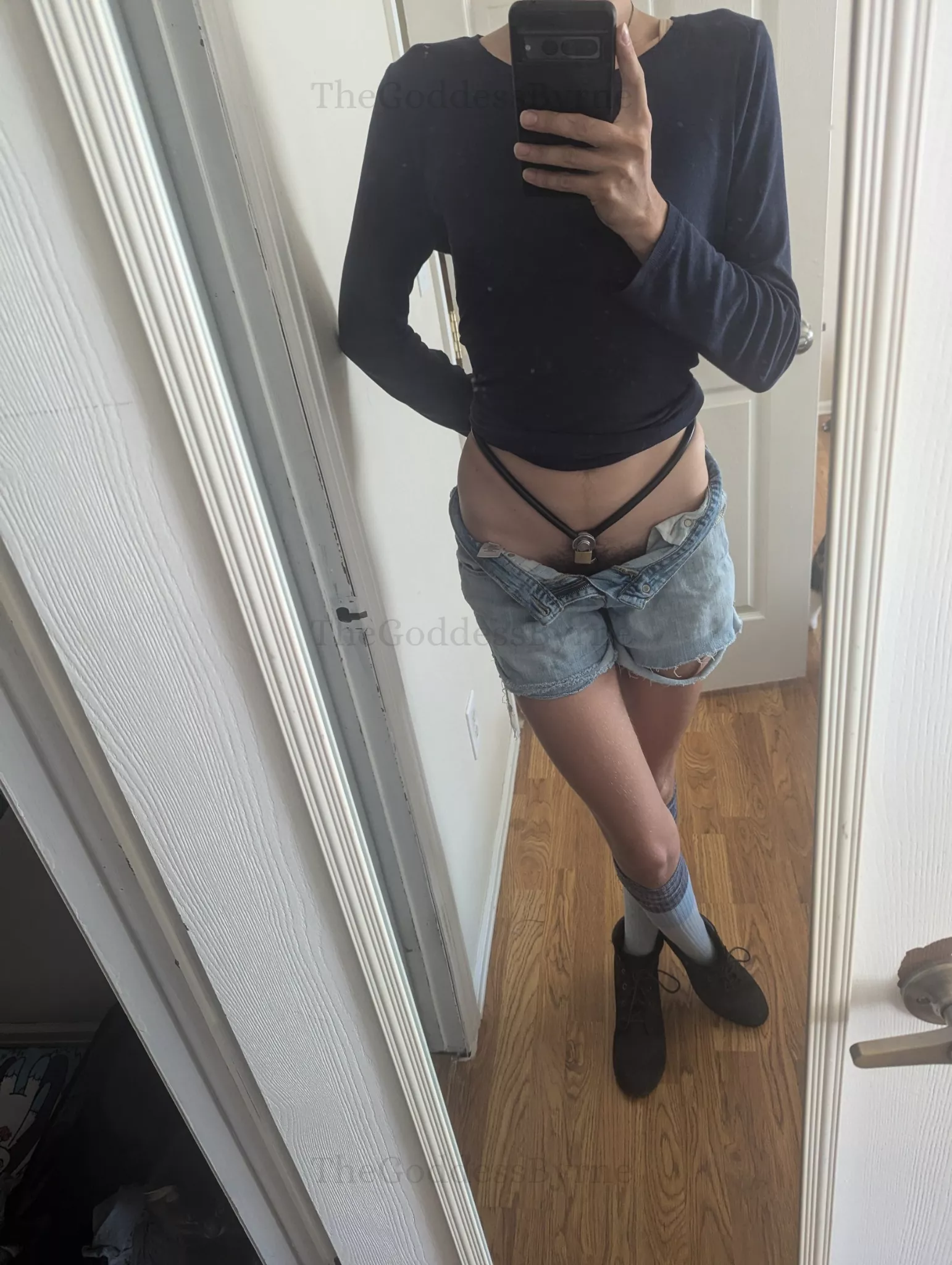 Locked up tight even just to tend to the house