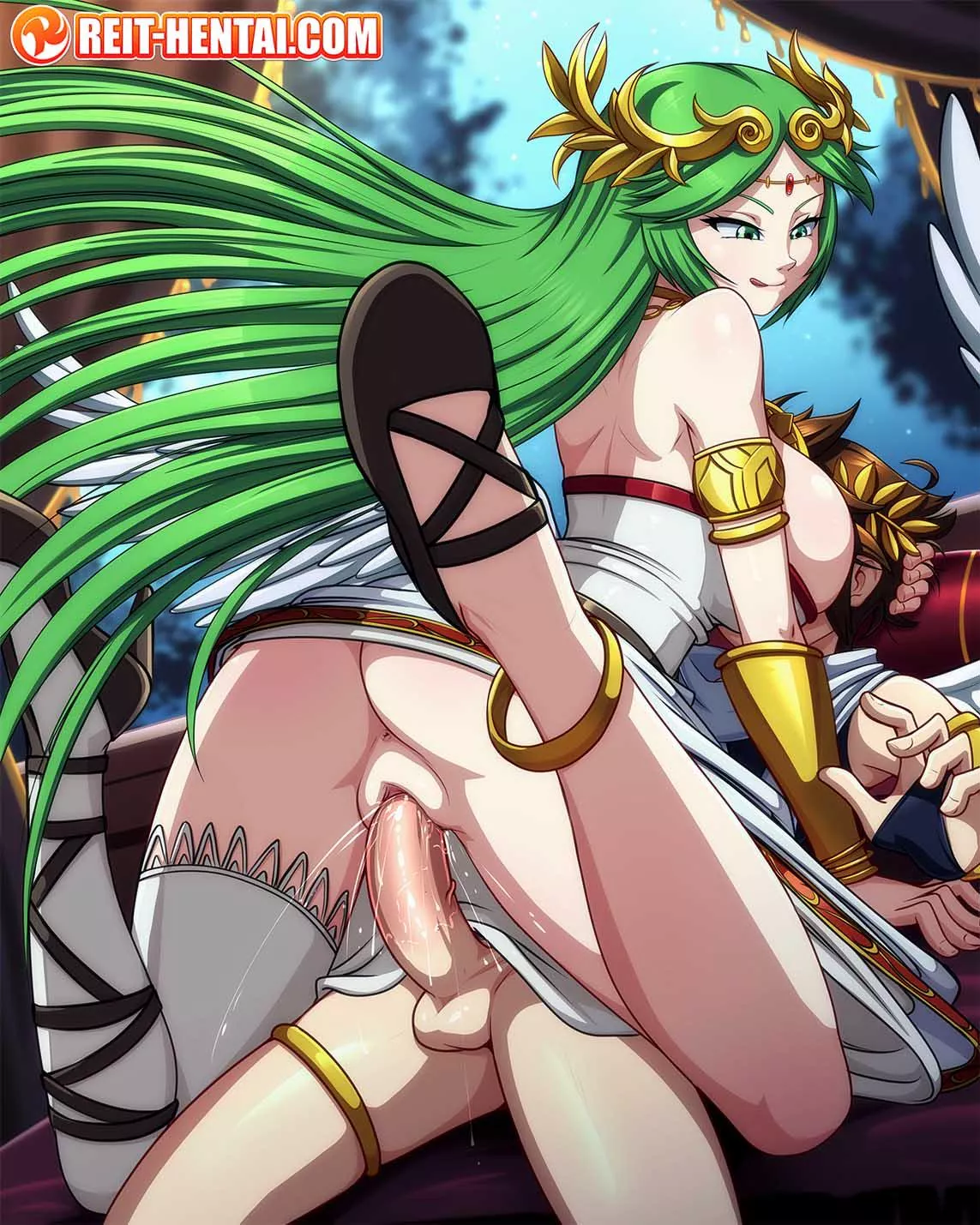 Palutena pounces on him