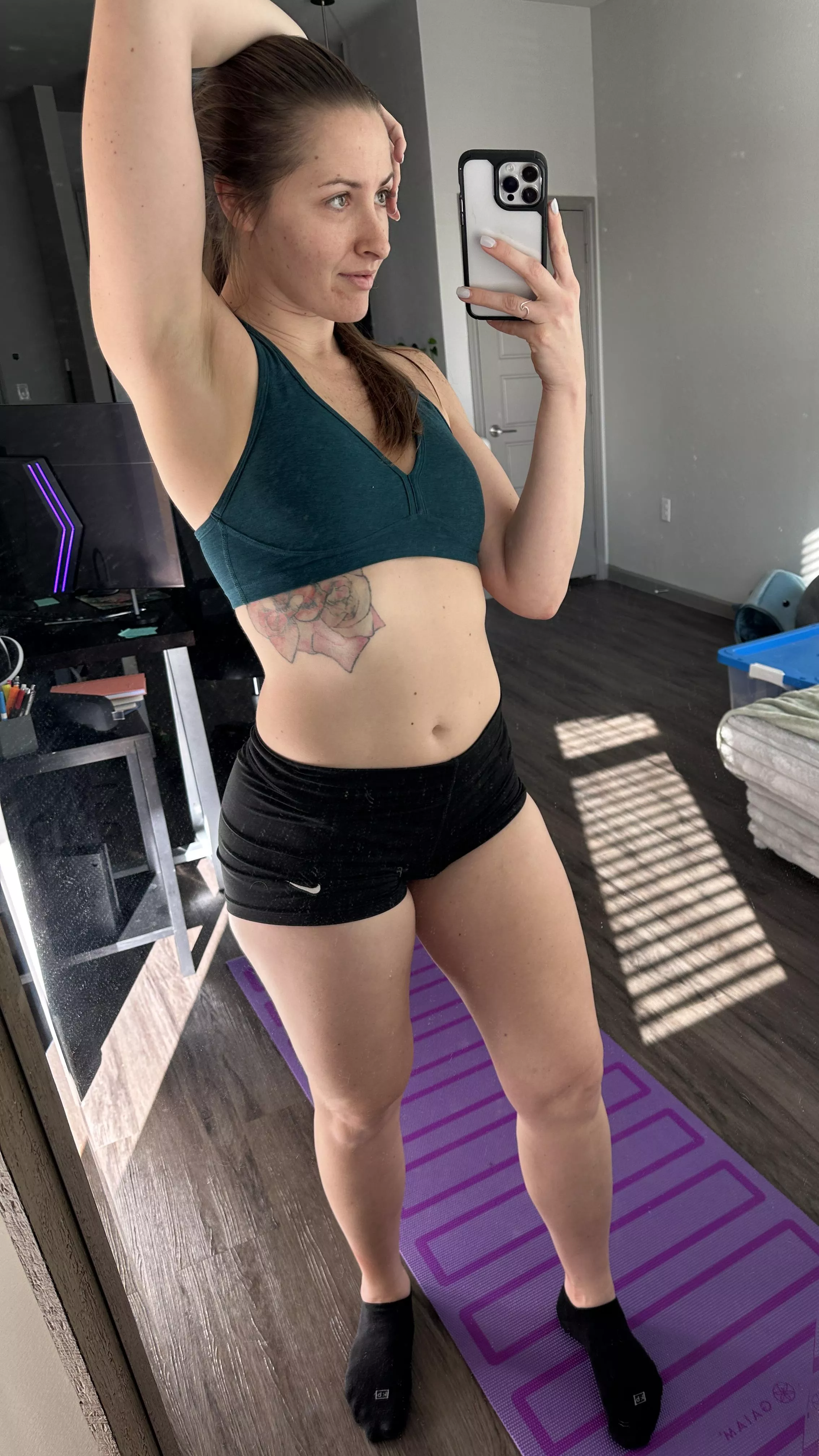 pre stretching is done, now I'm ready for you 😋