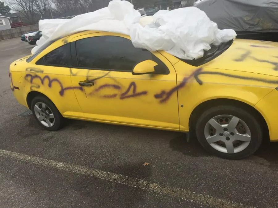 Whoever had the audacity to vandalize this brand new expensive sports car, know that my Cadets and I will stop at nothing to find you and bring you to justice for your crime 😏