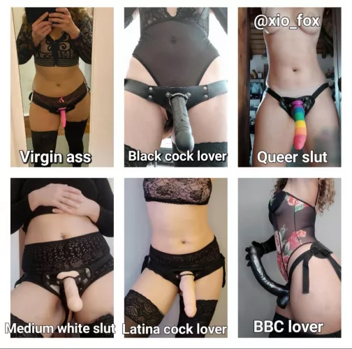 Wich type of strapon slut are you? I have a strapon for each kind 
