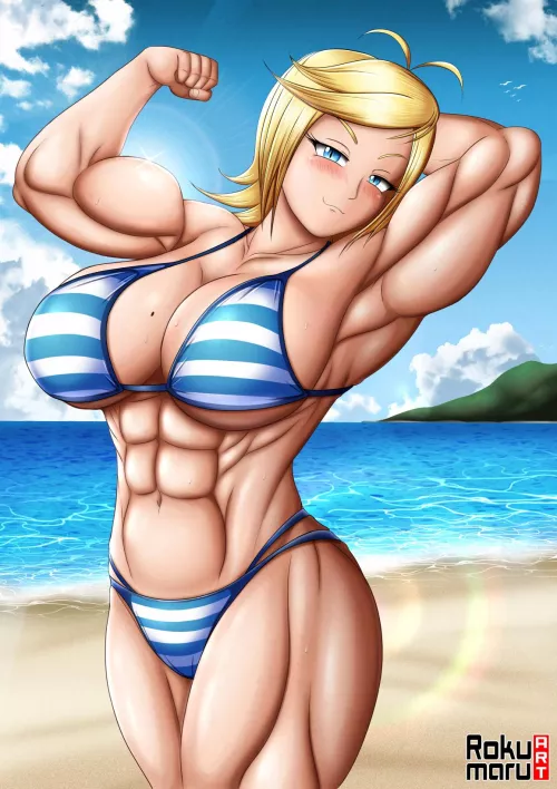 Amy in the Beach (RokumaruArt) [Original] 