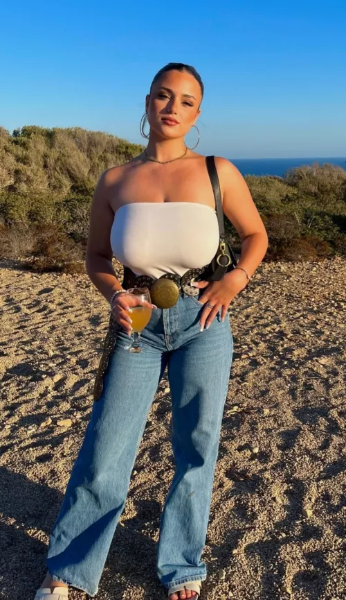 Beach busty