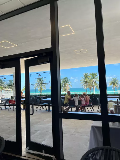 Beach views here at luxe bistro happy 4th ! 