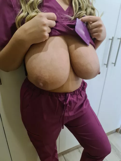 busty and horny is dangerous combination for a nurse