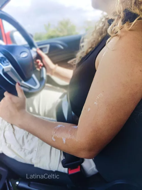 I asked for a thick load in the car and he delivered