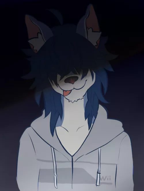 It is indecipherable what's going through his thoughts. Almost as if... He has no thoughts. [Art by me]