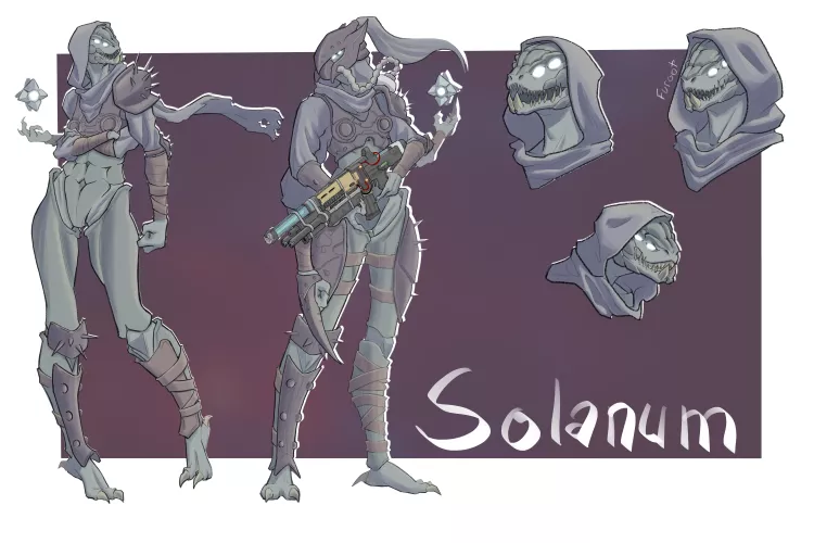 Meet Solanum, you want me to design your Sona as a Destiny character too? feel free to dm me :3 (art by me)