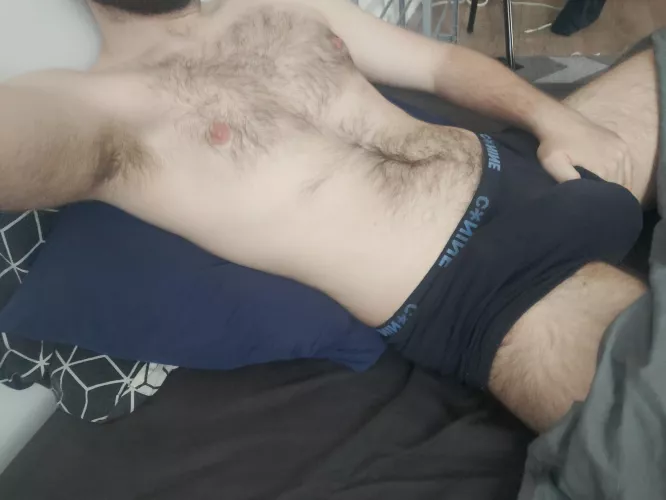 Mind if I keep your face against my bulge while you moan for more~ ?