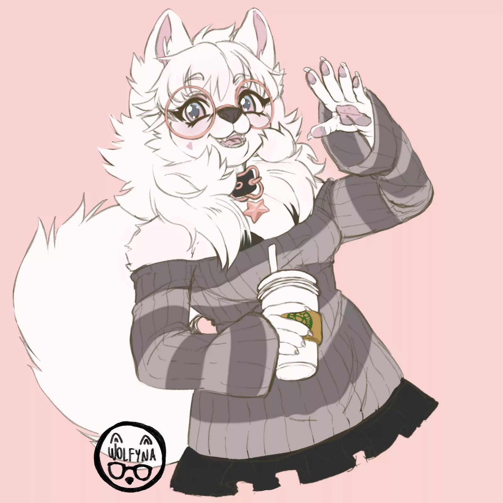 My second artfight attack! I attacked wolfae (@vvolfae on Twitter/X)! 