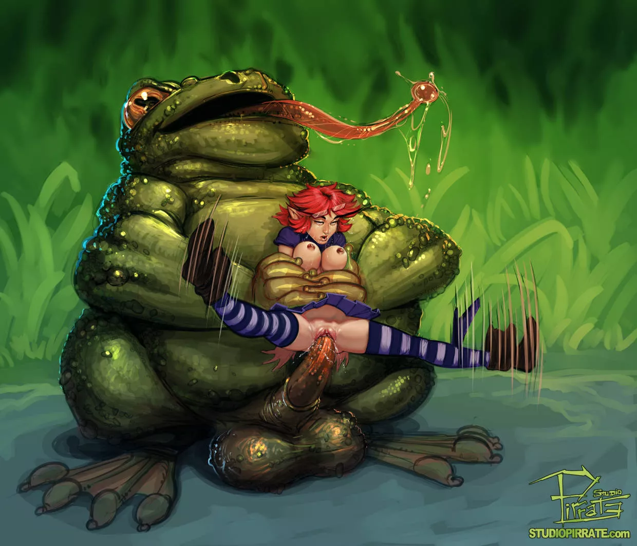 Peach and Monster Toad (Studio-Pirrate)