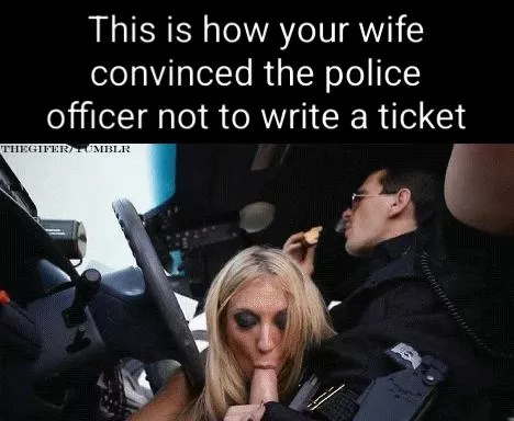 She will be stopped more often now 👮🏻