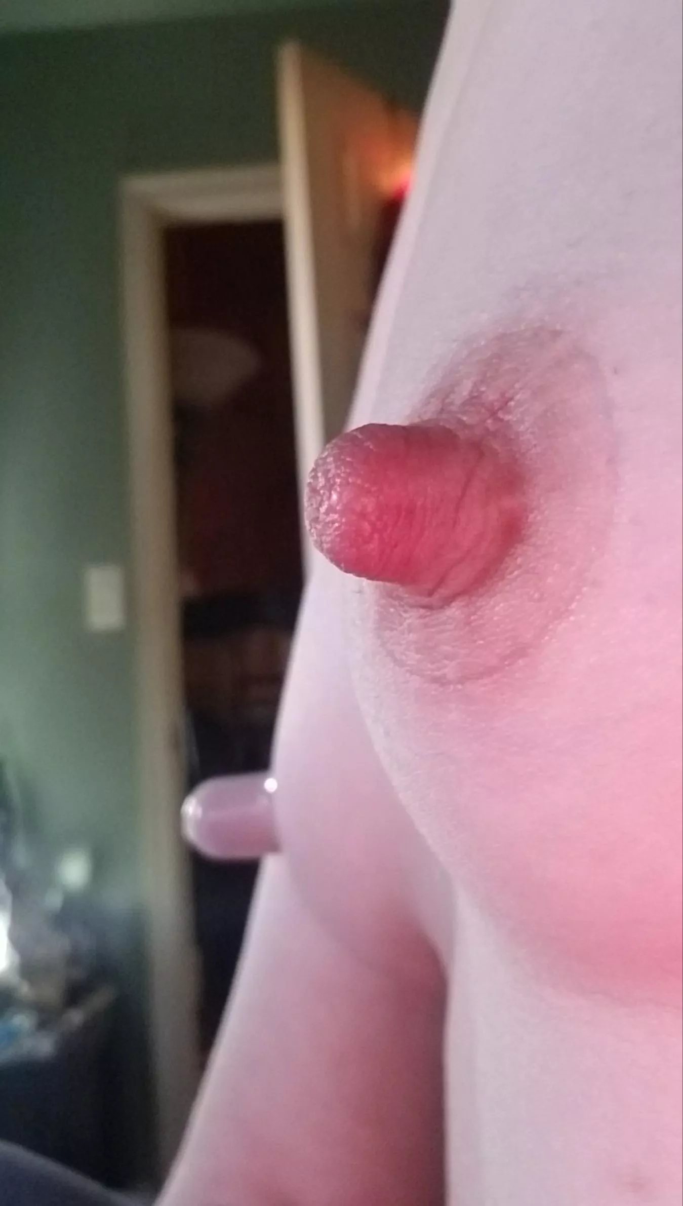 Very Close Up Nipple After Pumping!