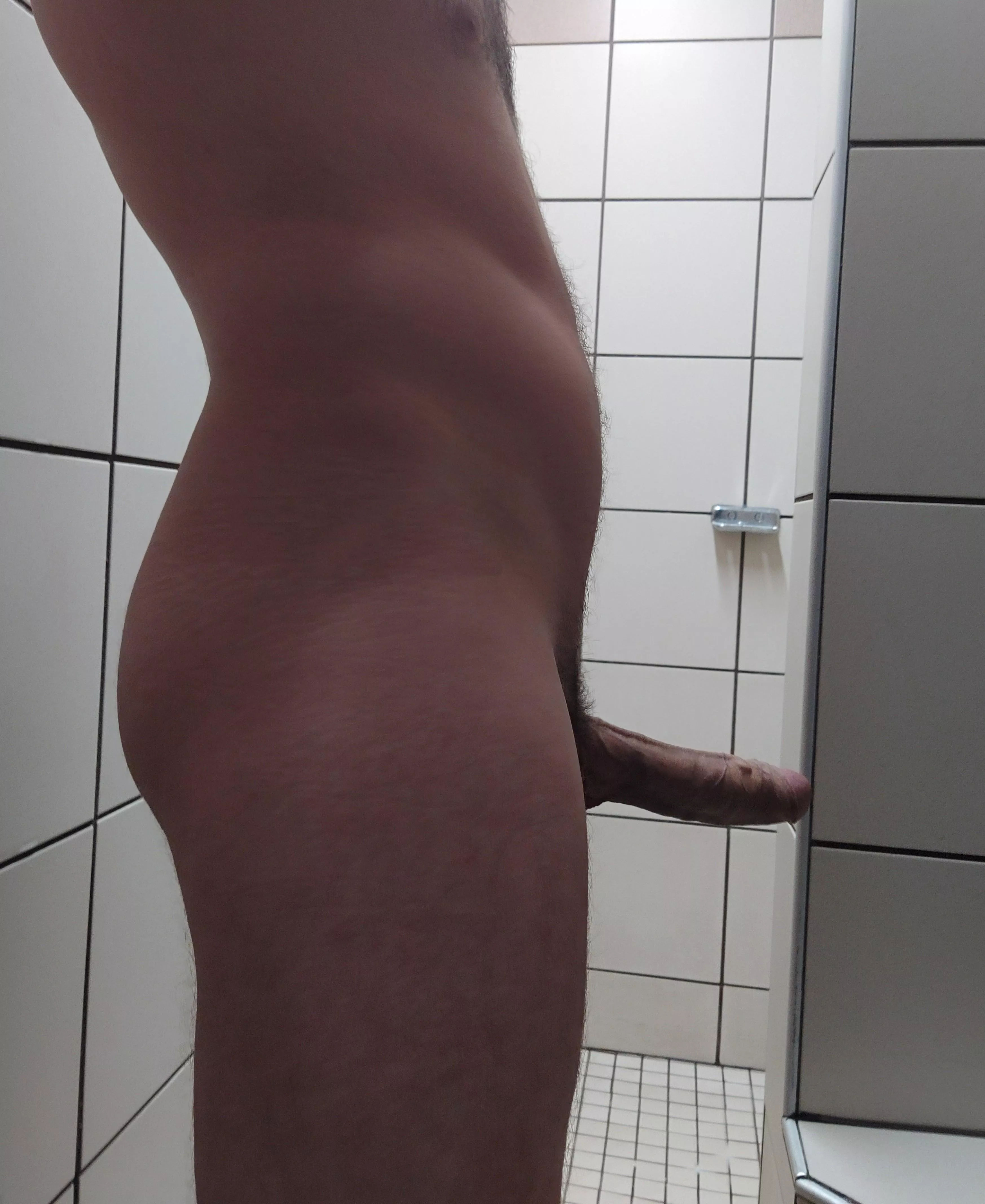 What do you do if you walked in on me in a public shower? 