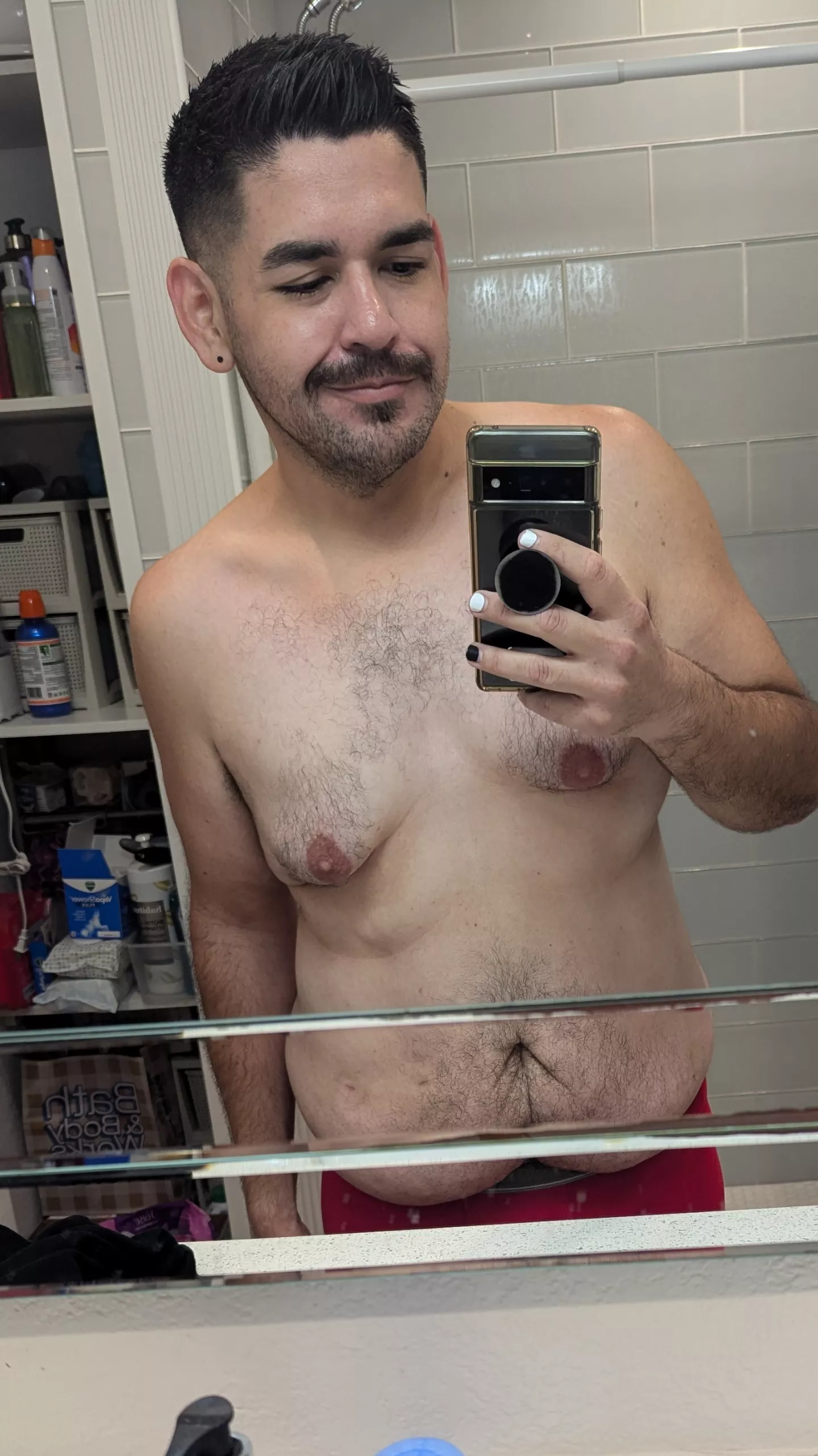 -120lbs and learning to like what I see in the mirror ✌️