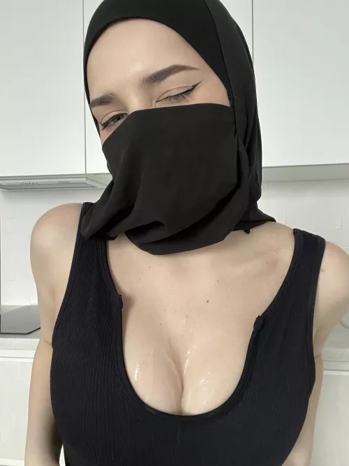 All the passersby were watching my boobs