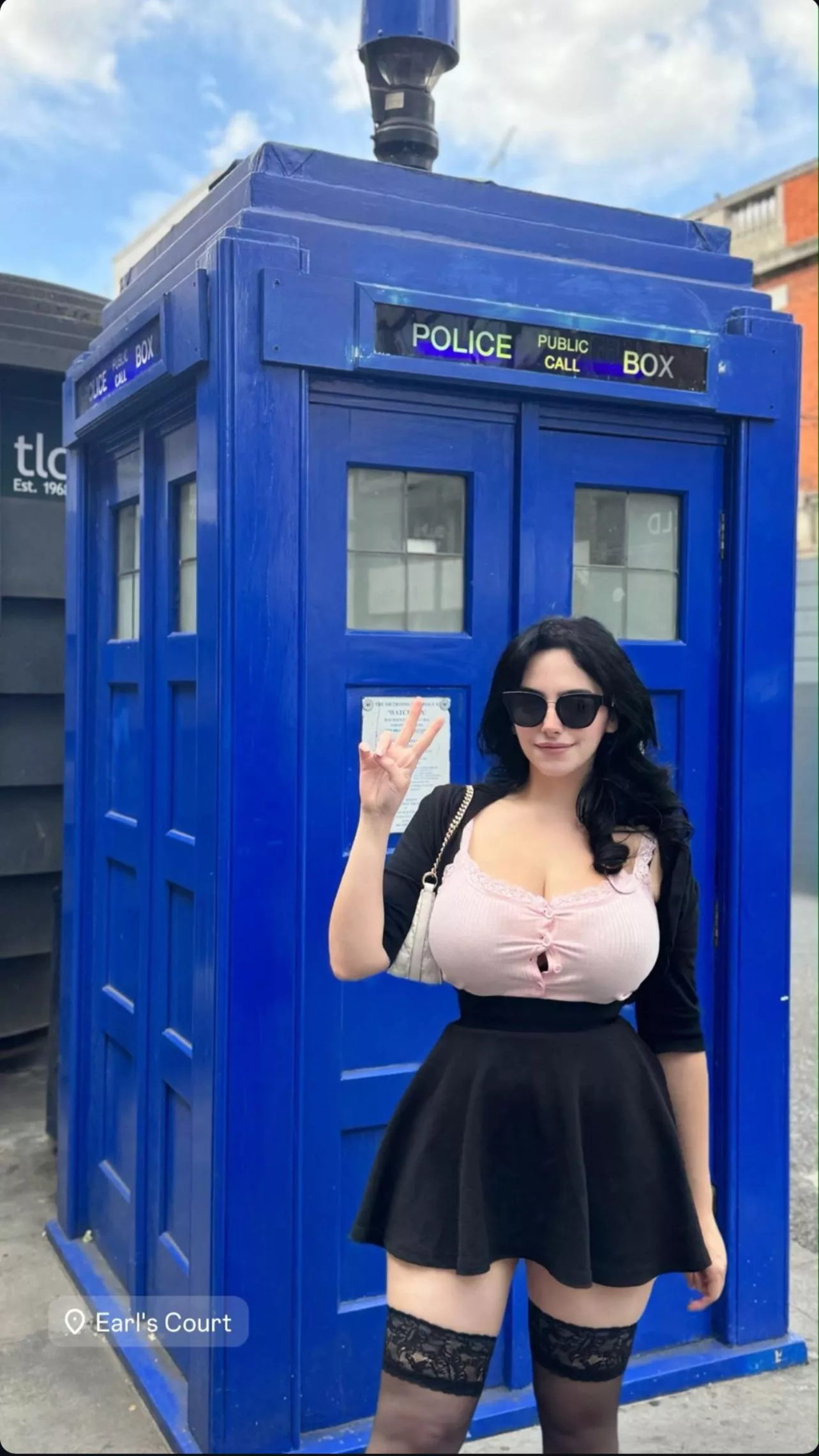 Can’t even button her top🤤