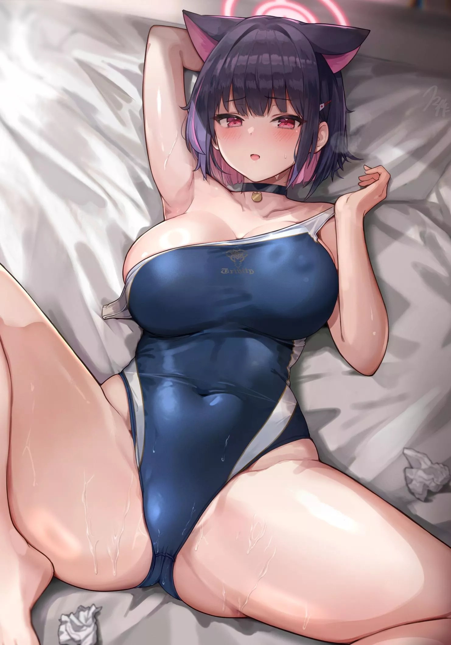 Competition Swimsuit Kazua (kihou no gotoku dmc) [Blue Archive]