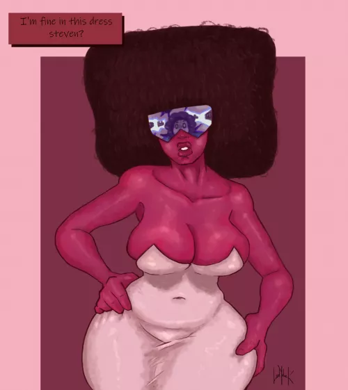 Garnet in white dress (Bt ladyduck69) 
