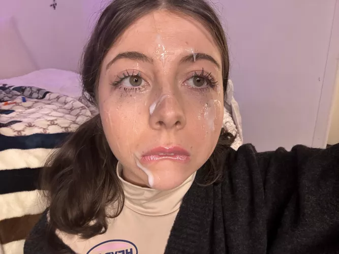 Got a facial last night
