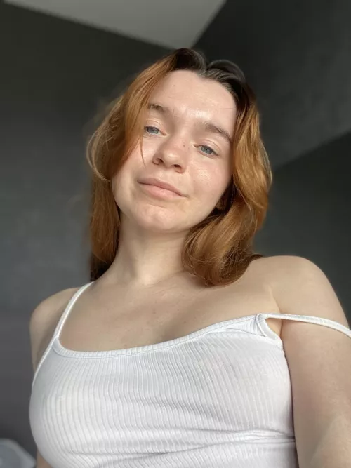 I like to wear white tops without a bra