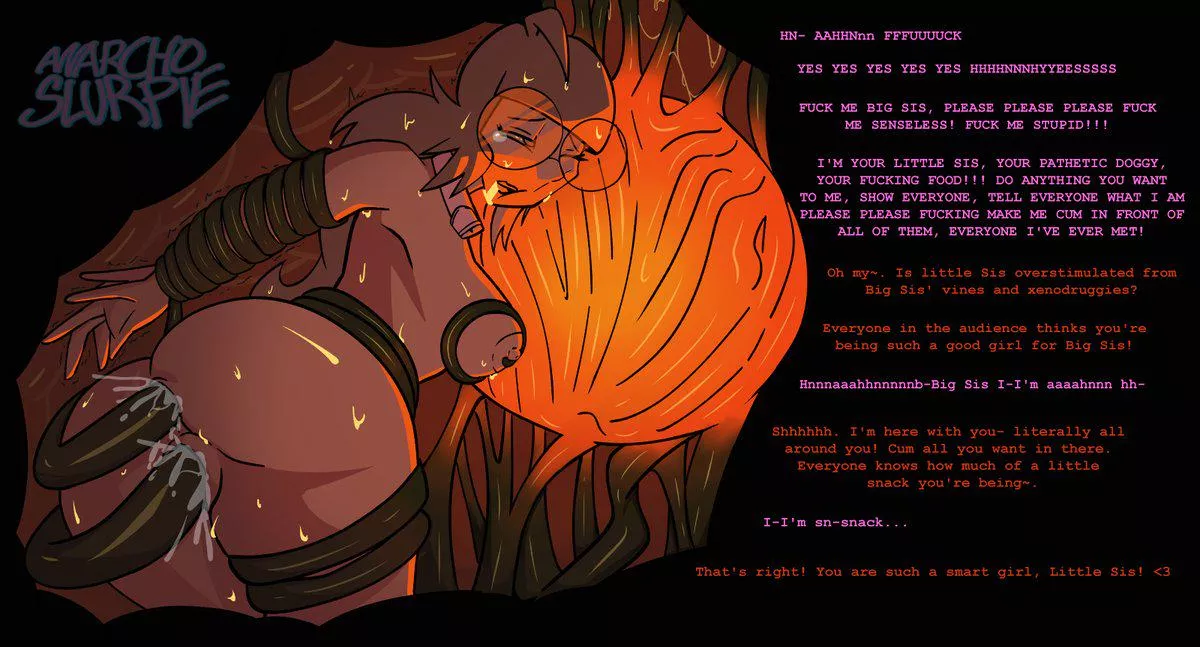 {image} My Affini Bestie Wants to Eat (and Own) Me 15 (OC by Anarcho Slurpie) [F/F, Size-Difference, Safe, Non-Fatal, Internal, Unwilling, Sex, Non-Con]