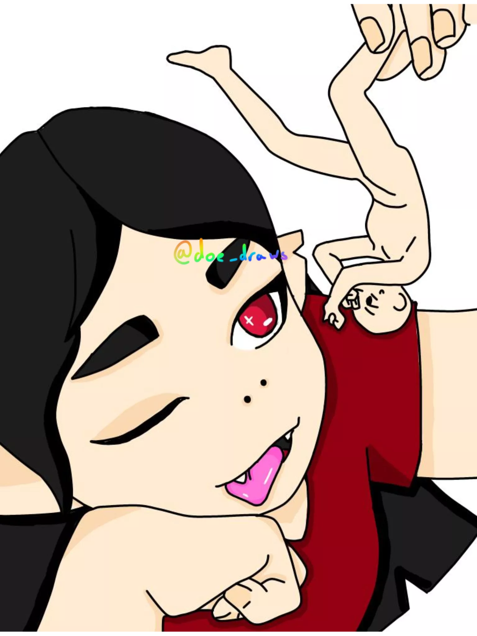 {Image} My first piece of vore art, commissions open (doe_draws)