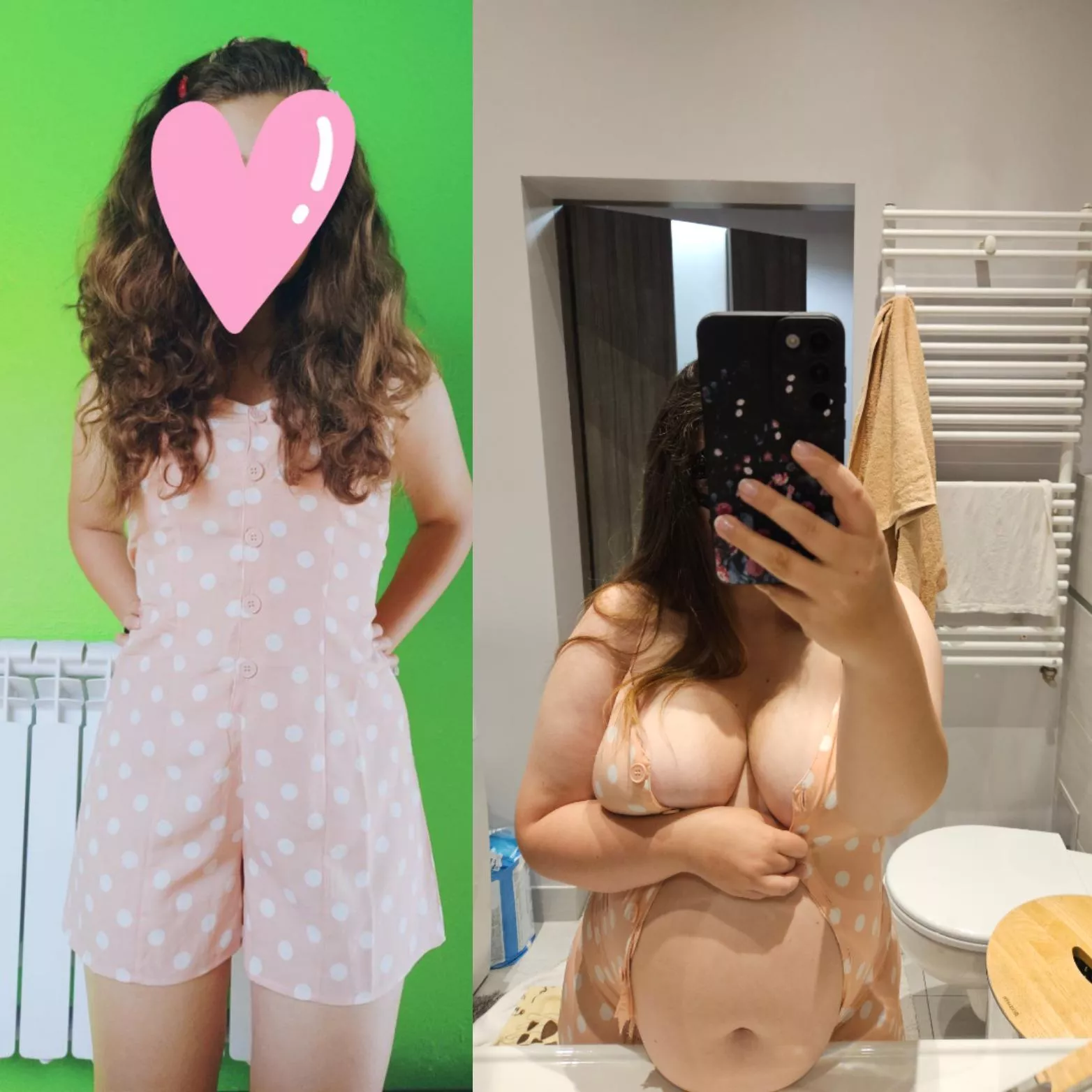 It's been a long time since there was a comparison. I think this suit has shrunk slightly over the few years.🥵