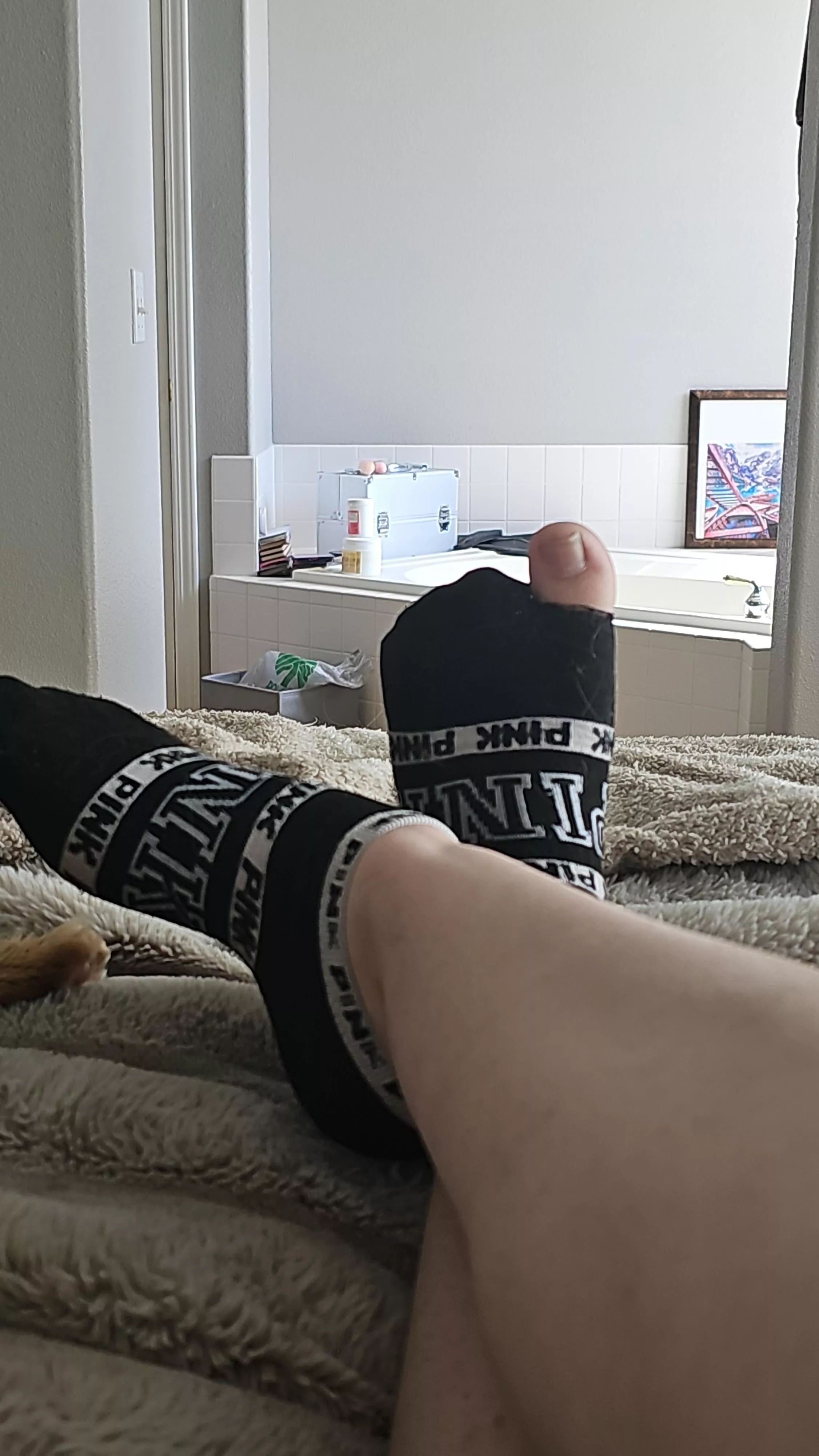 Should I toss these worn pair of Pink VS socks?🧐