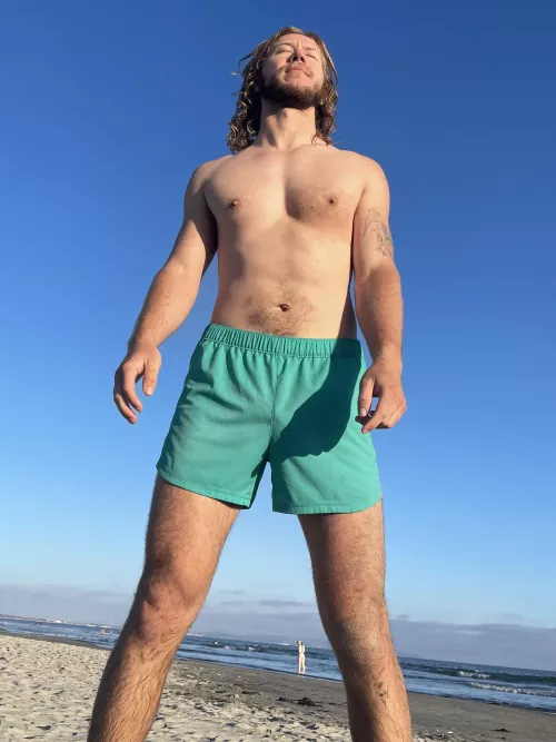 Taking in the sun and the smell of the ocean