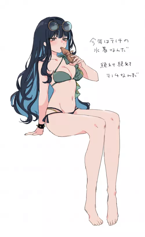 Tenochtitlan in her swimsuit 