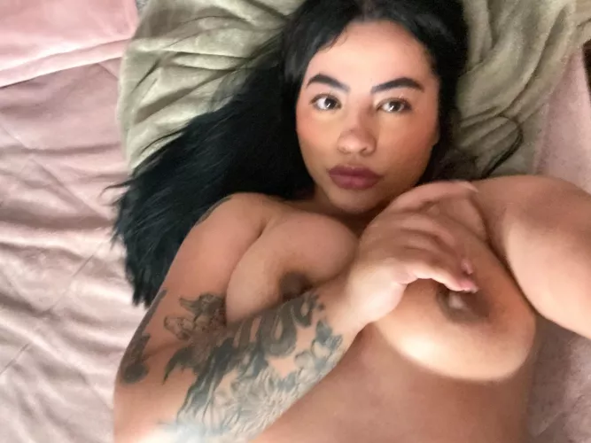 Them dope titties can cover up a dick.