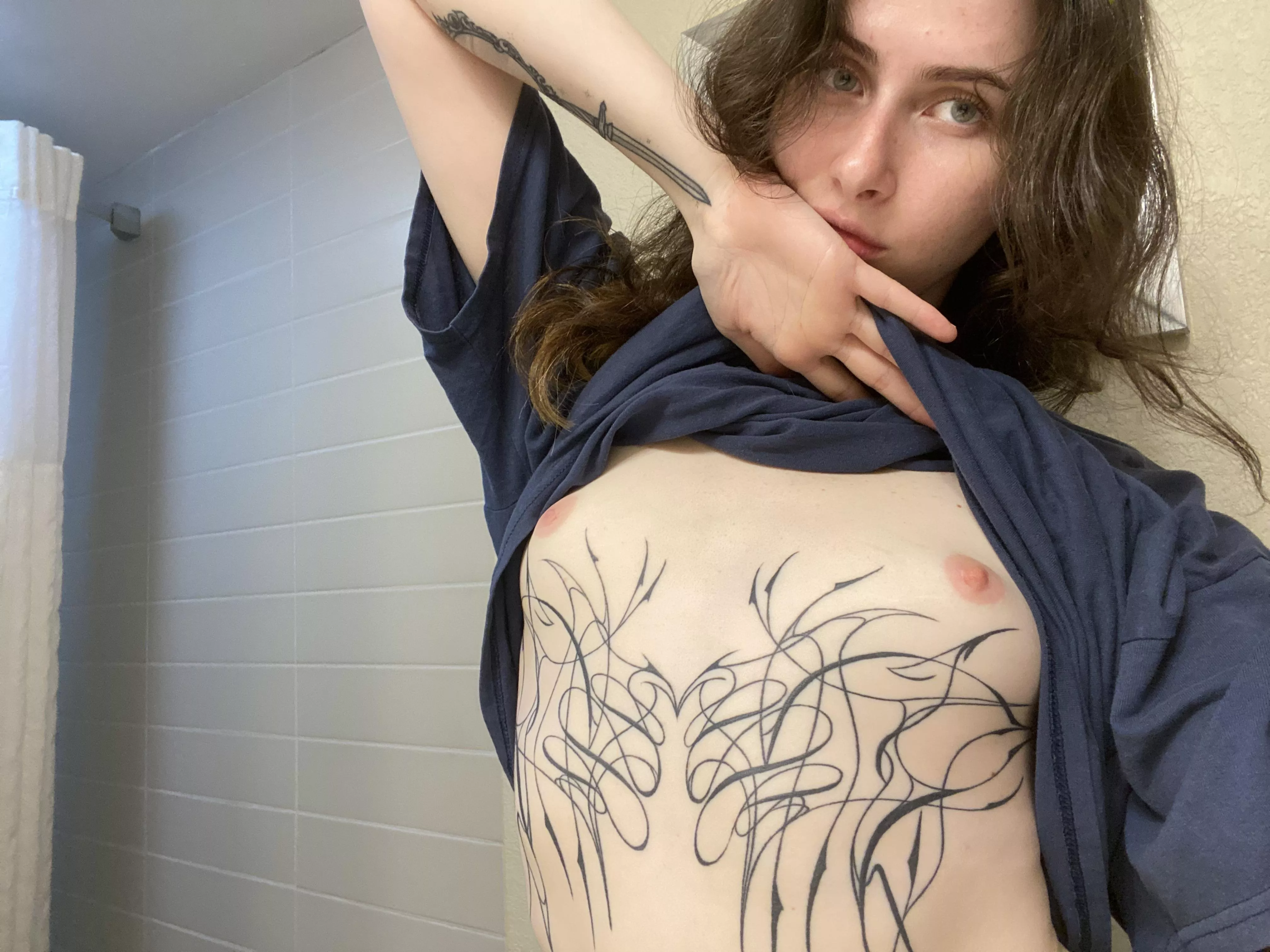  Will i look hotter if i tattoo those harts arround my nipples??